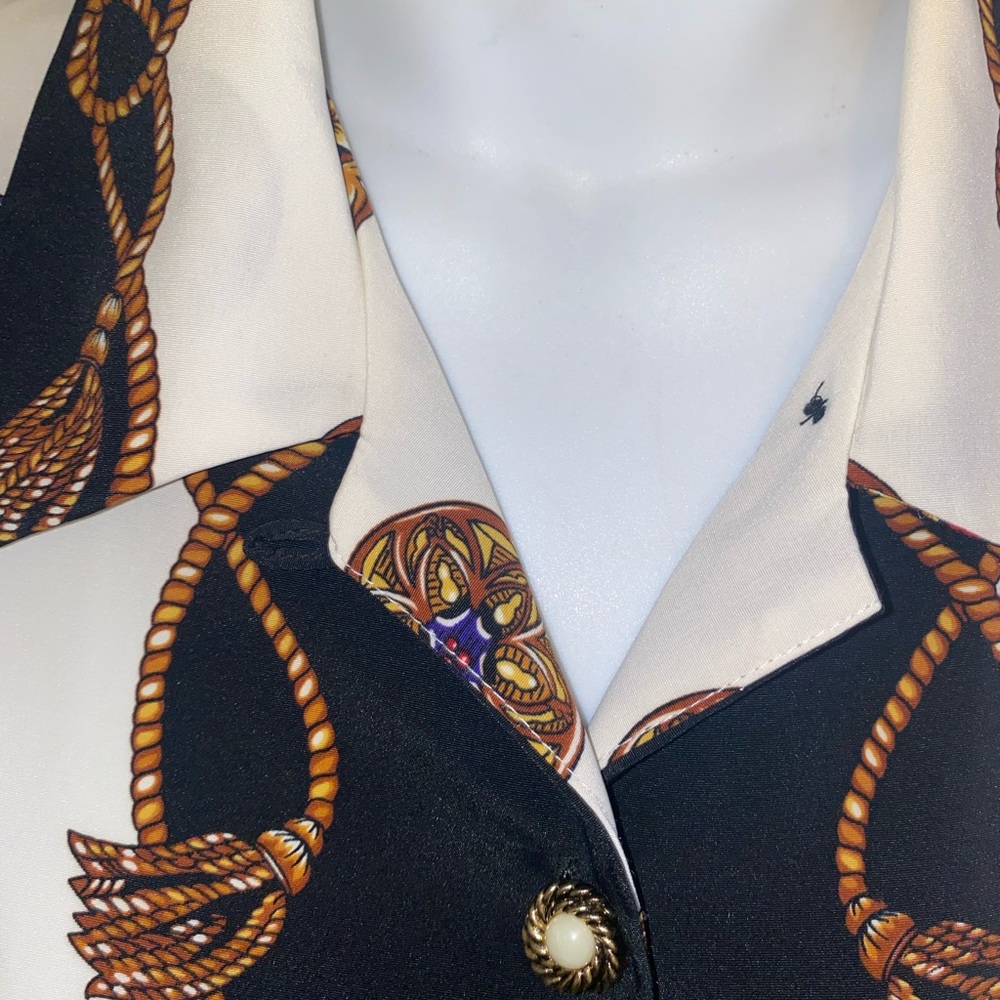 SK & Company Blouse * Versace Look * - Picture 9 of 12